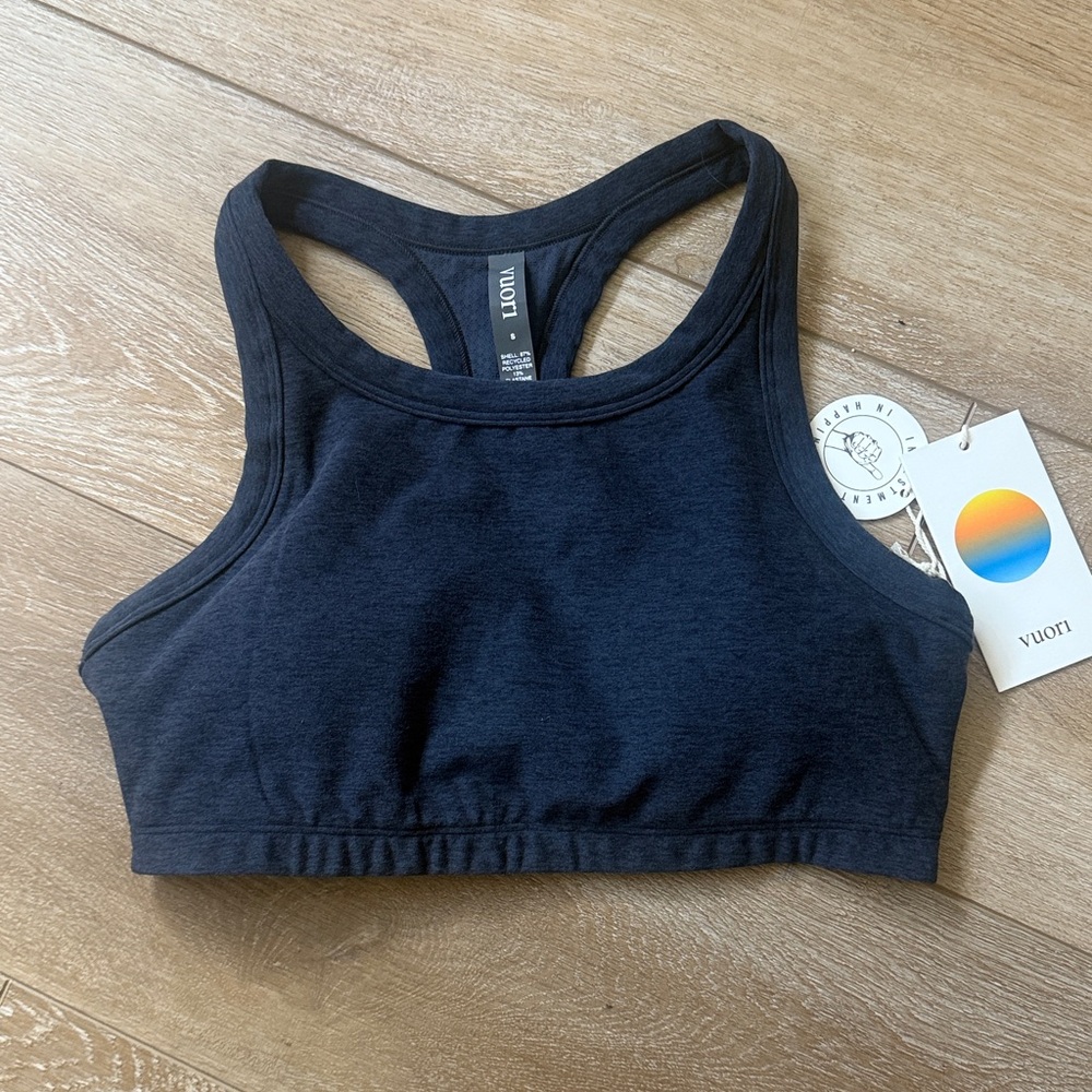 Vuori Midnight Heather Racerback Sports Bra